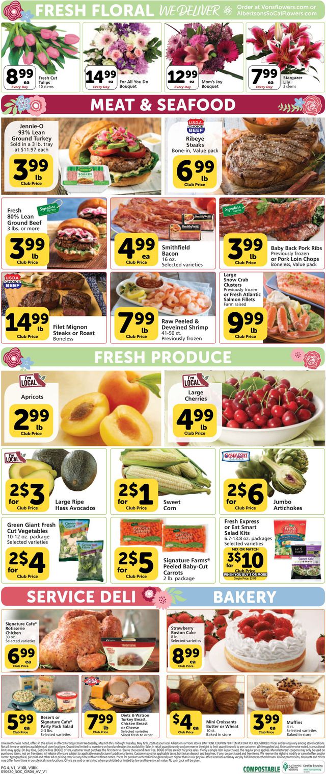 Vons Ad from 05/06/2020
