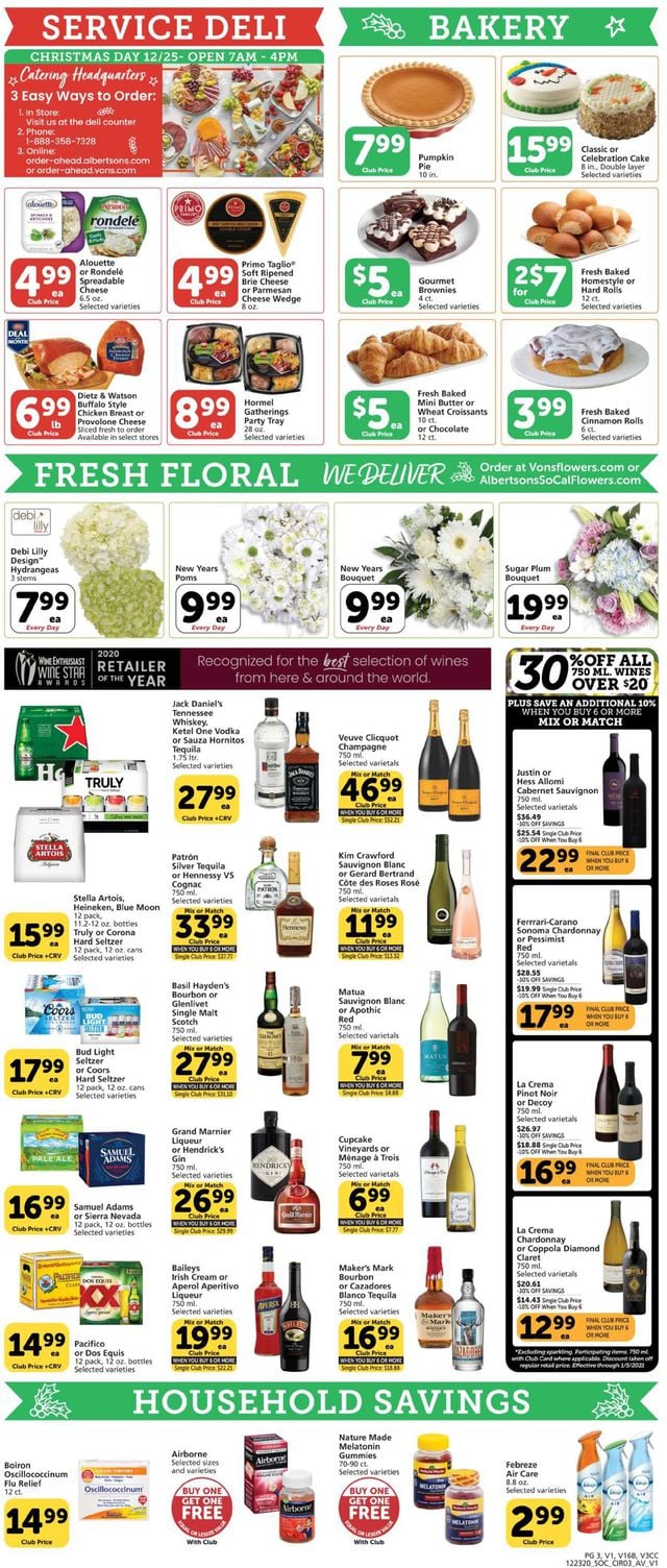 Vons Ad from 12/23/2020