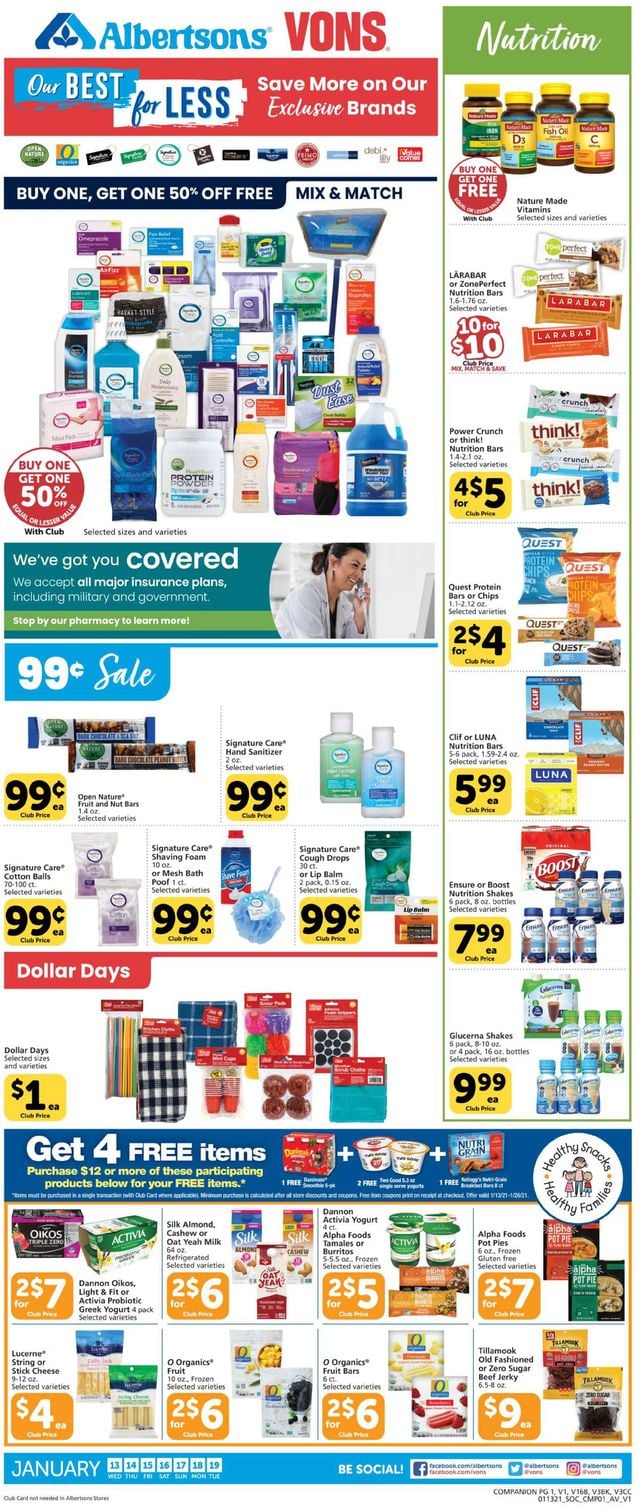 Vons Ad from 01/13/2021
