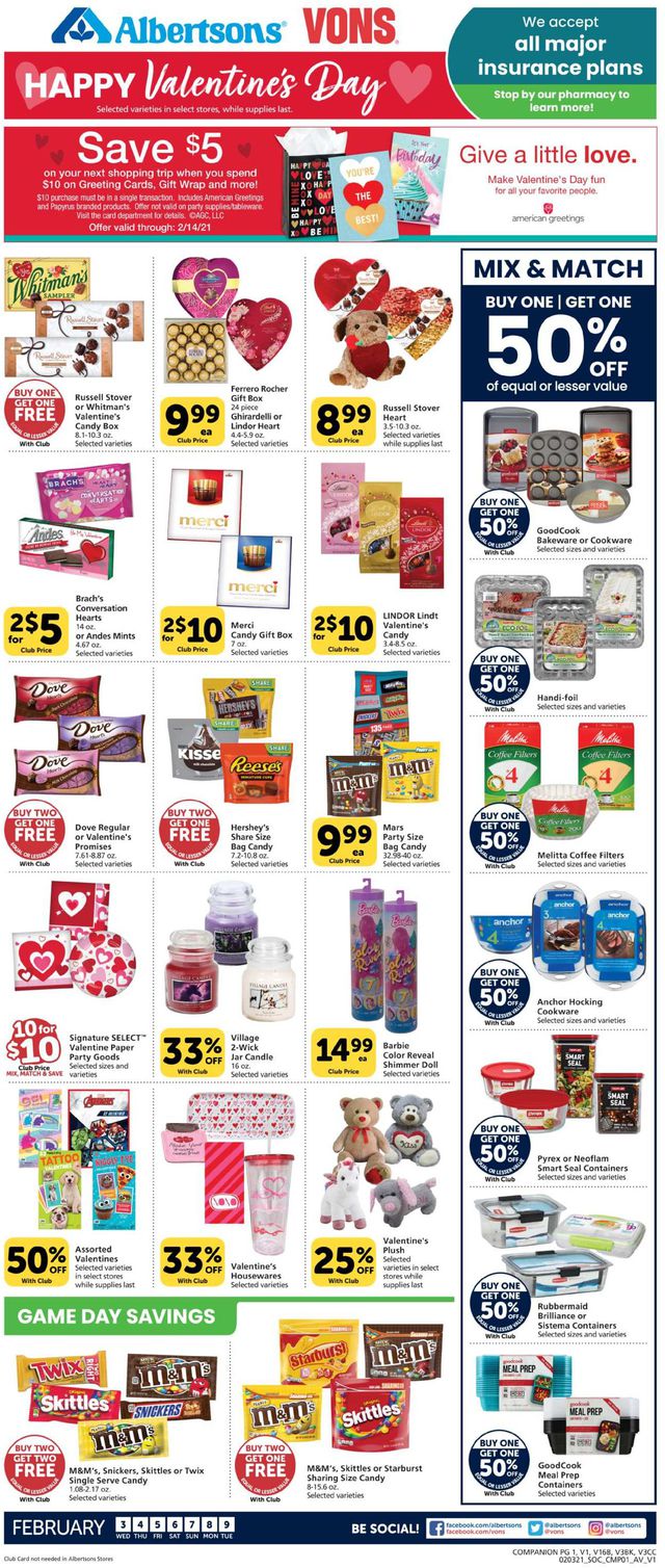 Vons Ad from 02/03/2021