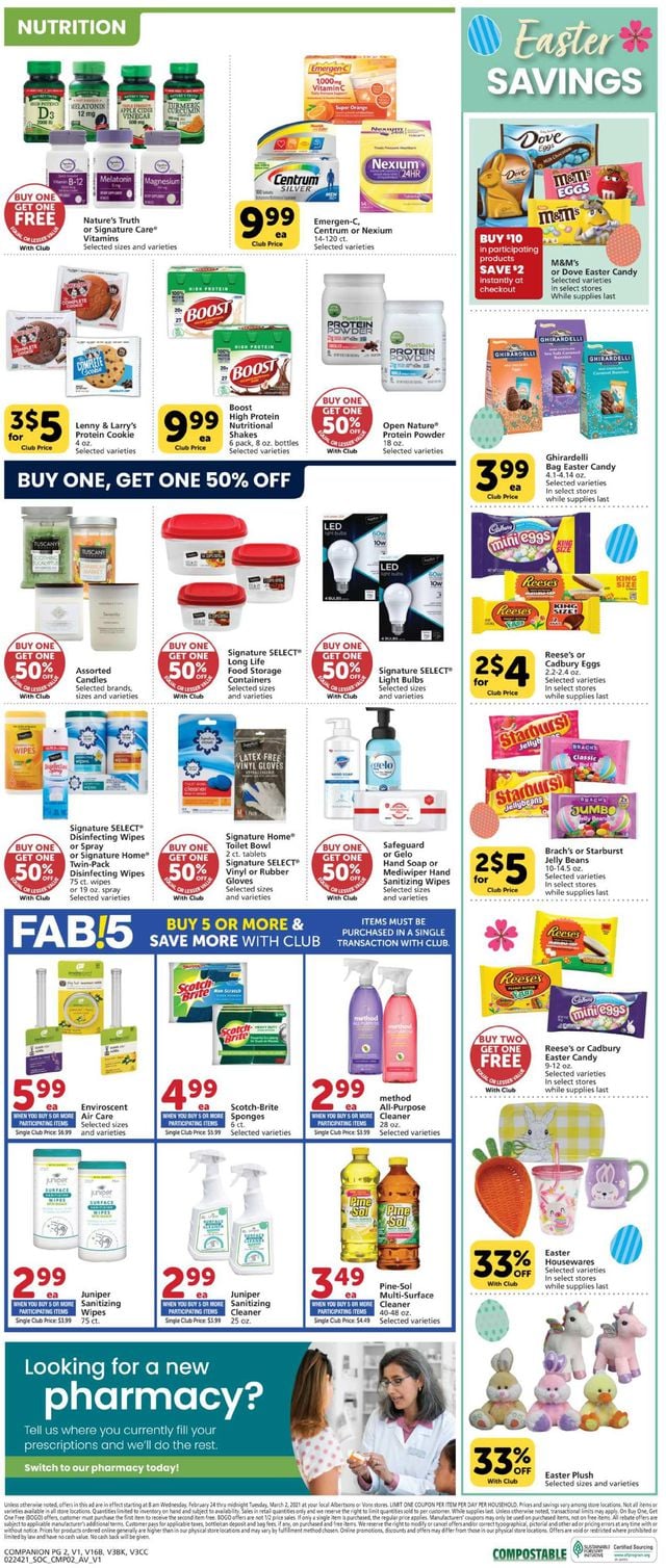 Vons Ad from 02/24/2021
