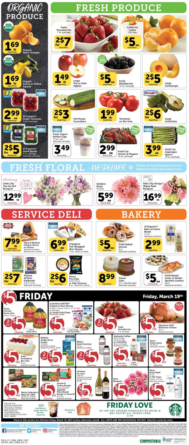 Vons Ad from 03/17/2021