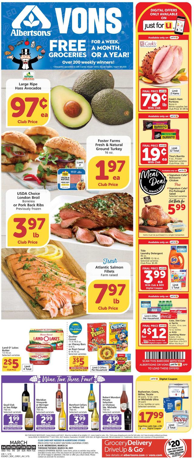 Vons Ad from 03/24/2021