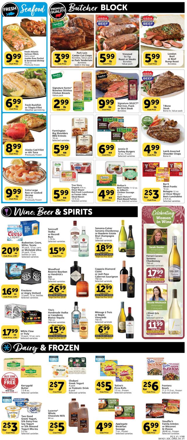Vons Ad from 04/14/2021