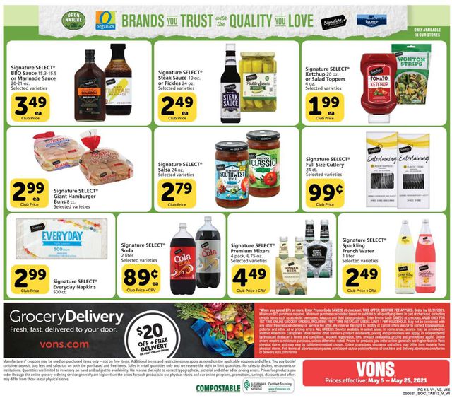 Vons Ad from 05/05/2021