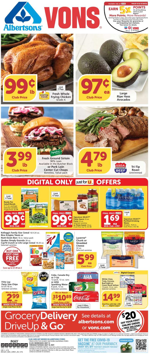 Vons Ad from 05/12/2021