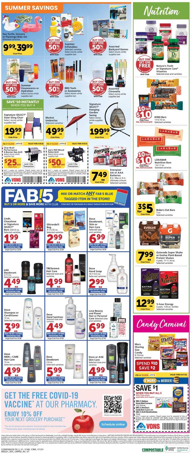 Vons Ad from 06/02/2021