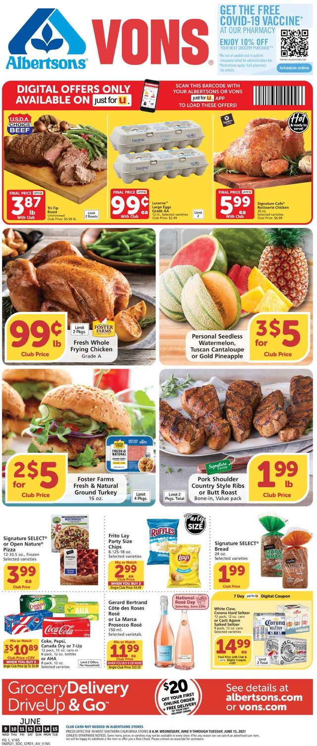 Vons Ad from 06/09/2021