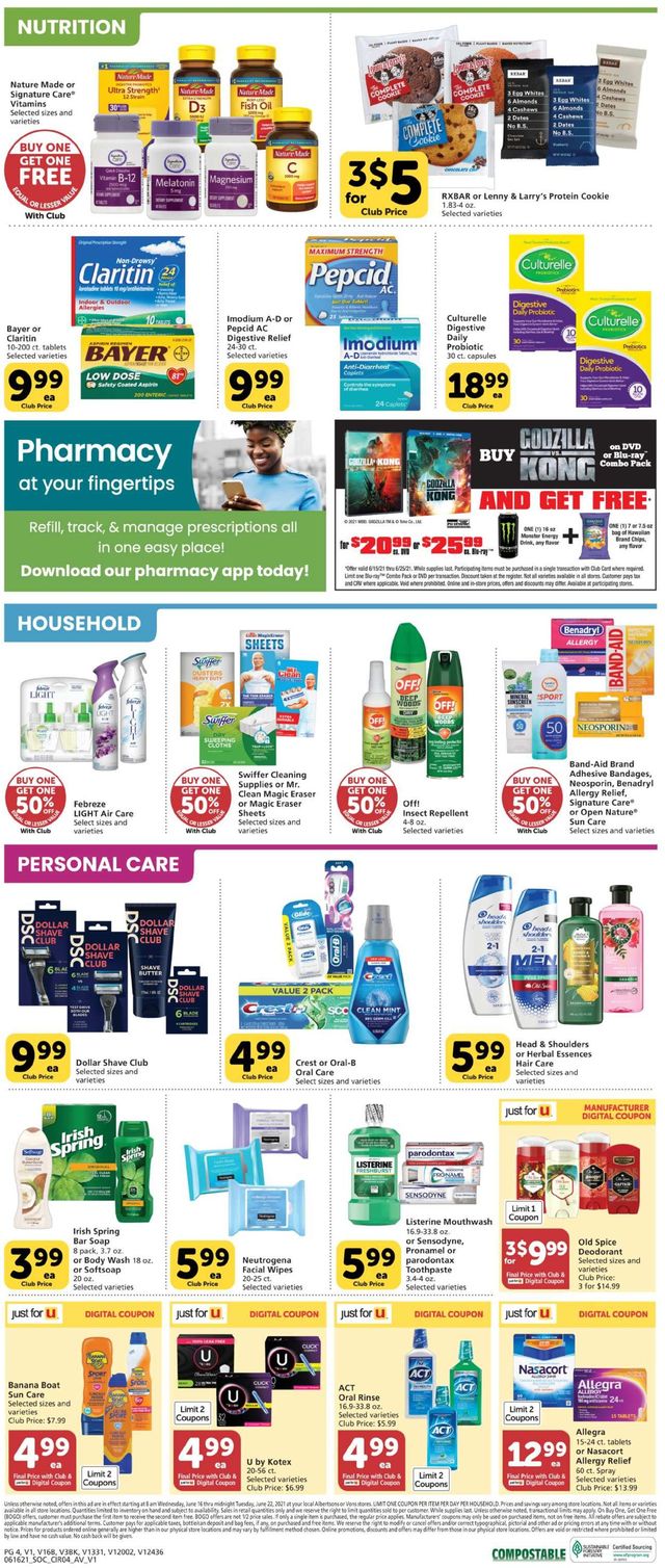 Vons Ad from 06/16/2021