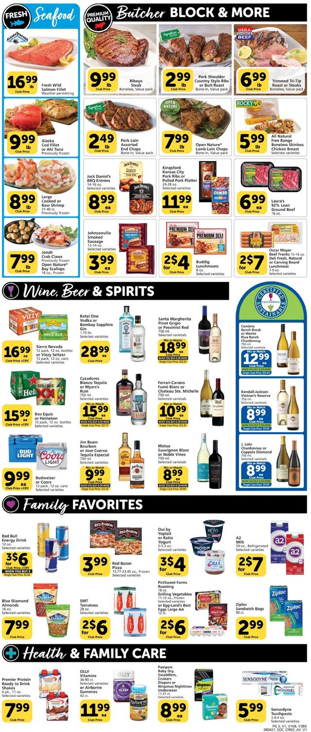 Vons Ad from 08/04/2021