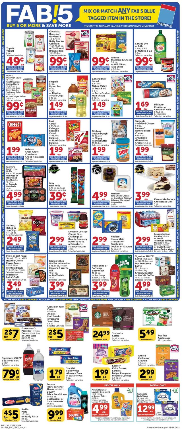 Vons Ad from 08/18/2021