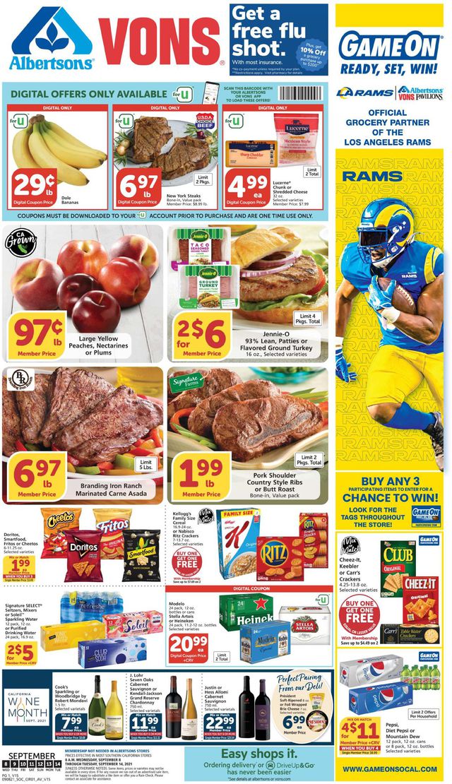 Vons Ad from 09/08/2021