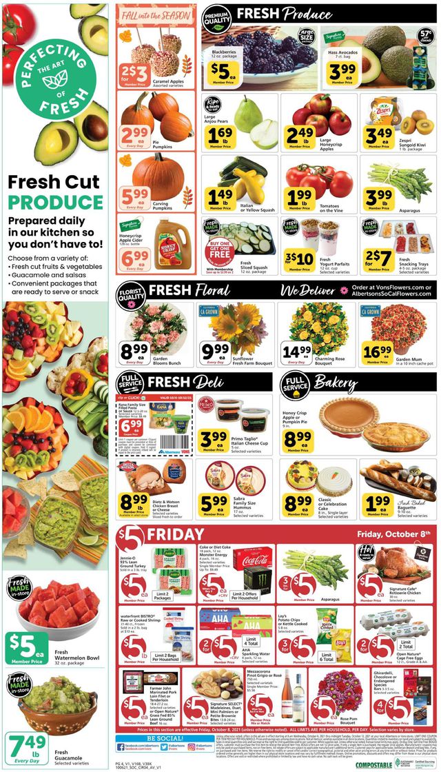 Vons Ad from 10/06/2021