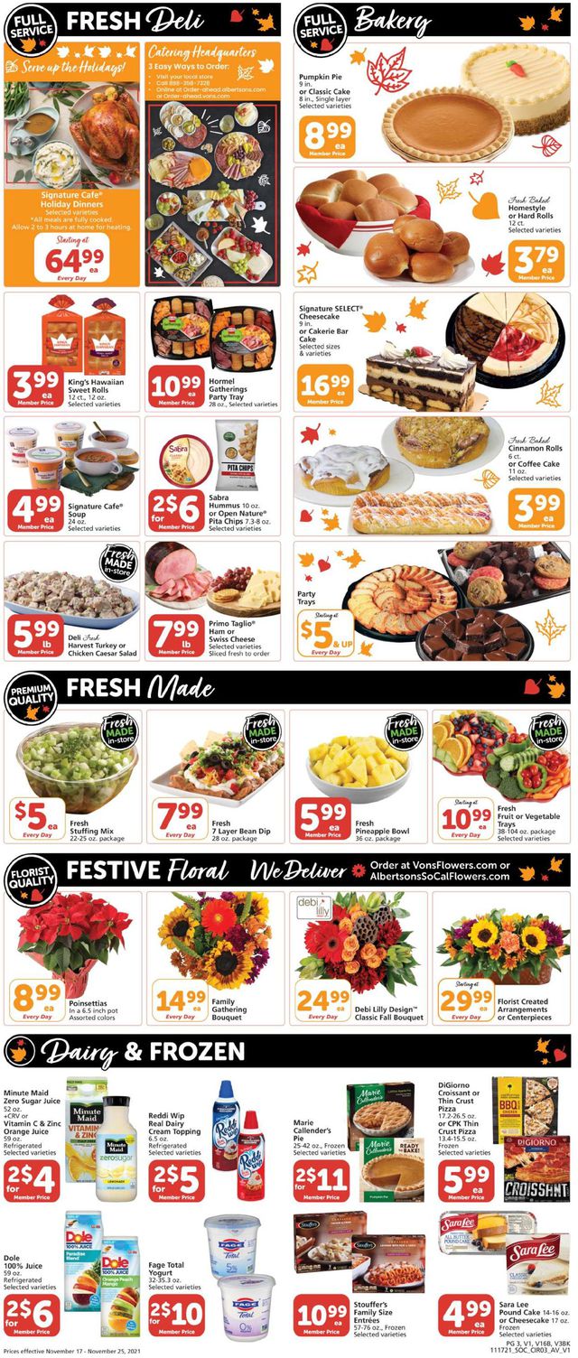 Vons Ad from 11/17/2021