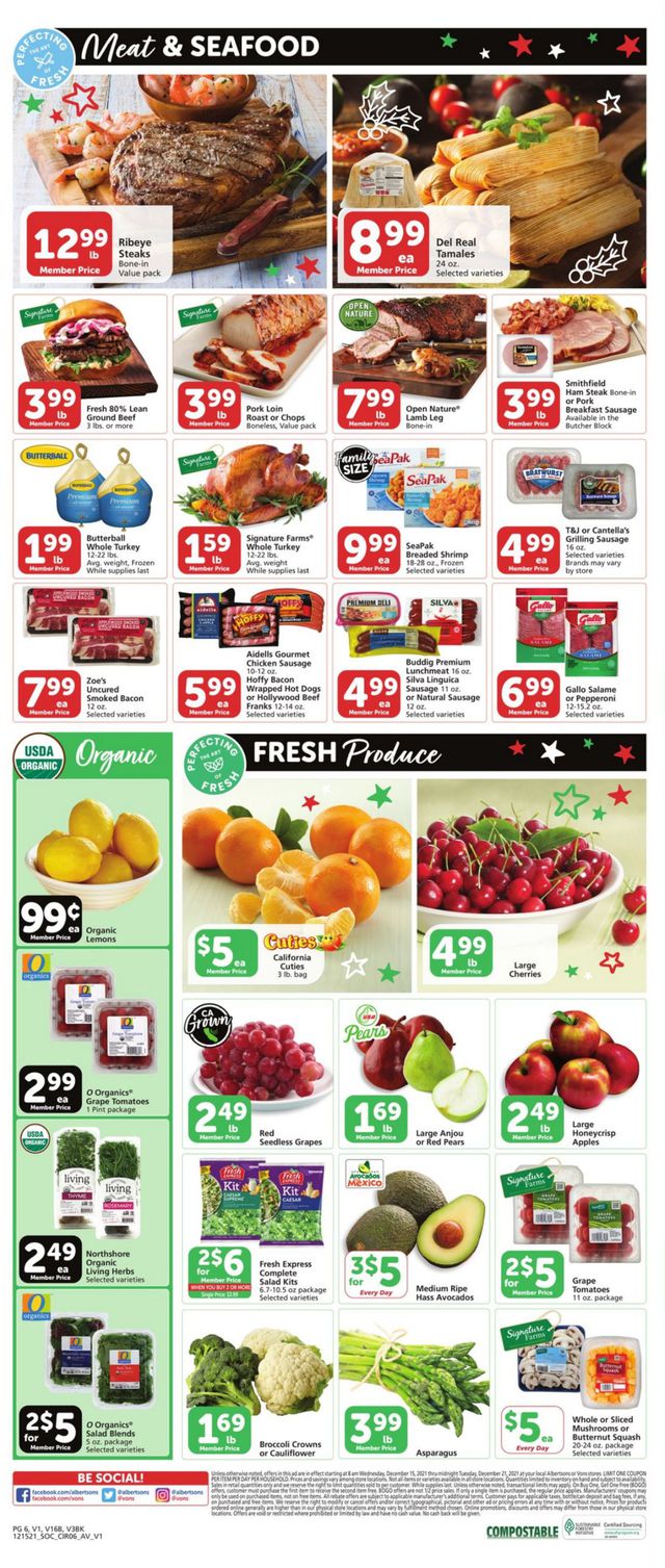 Vons Ad from 12/15/2021