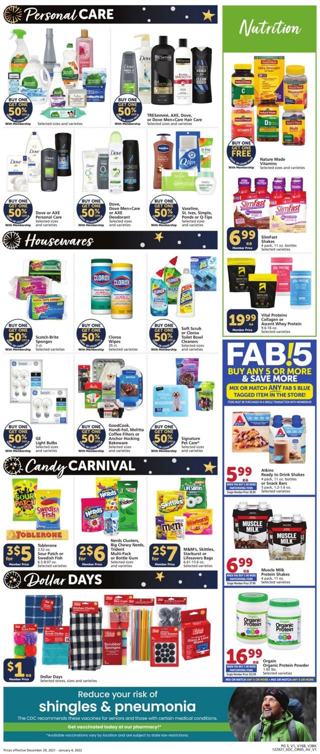 Vons Ad from 12/29/2021