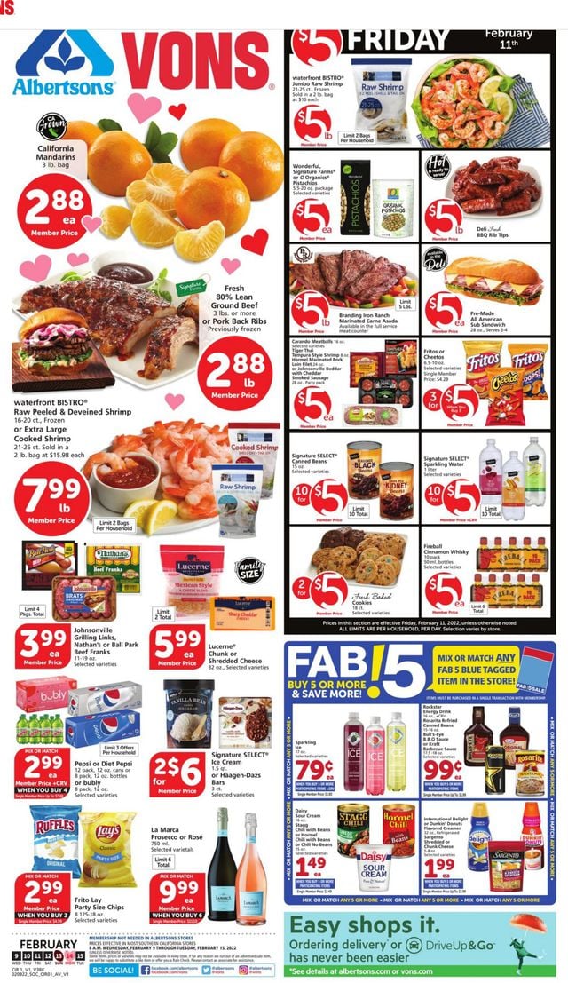 Vons Ad from 02/09/2022