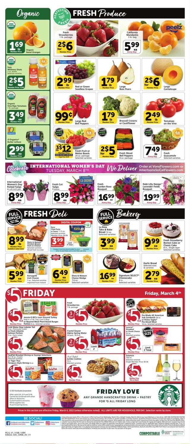Vons Ad from 03/02/2022