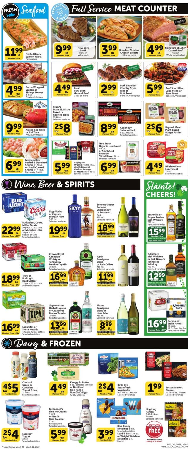 Vons Ad from 03/16/2022