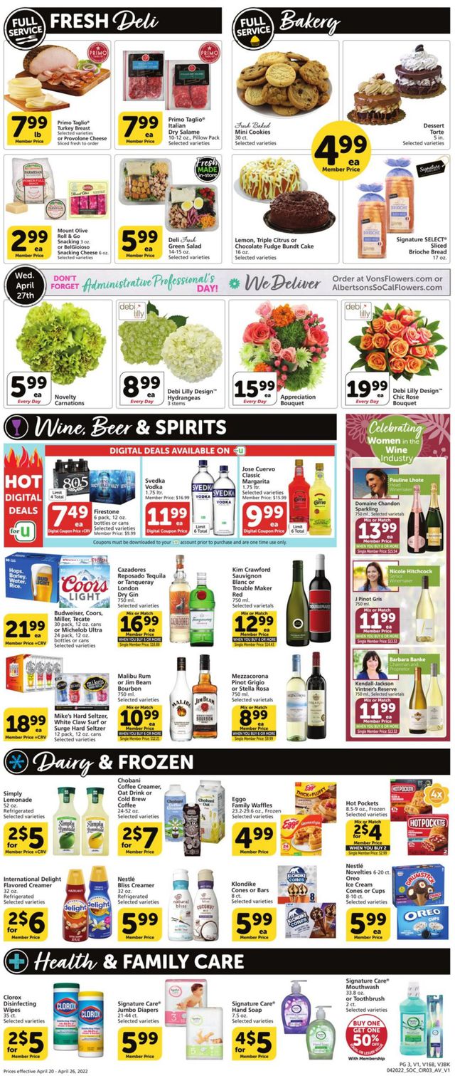 Vons Ad from 04/20/2022