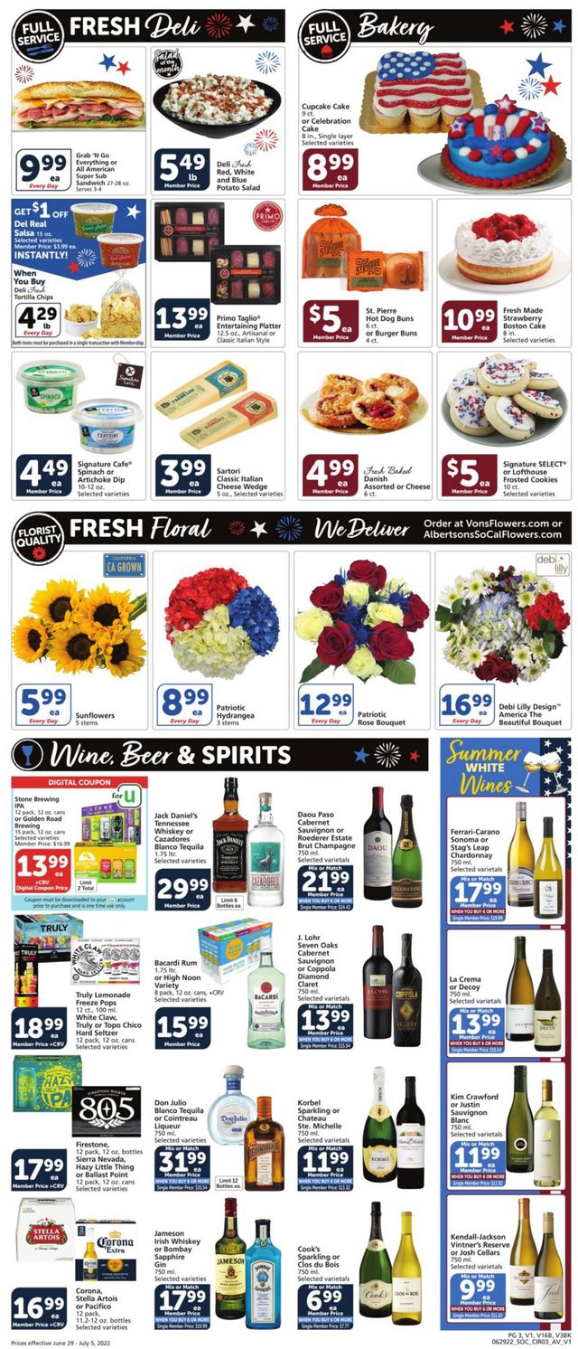 Vons Ad from 06/29/2022