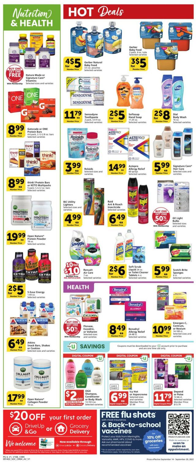 Vons Ad from 09/14/2022