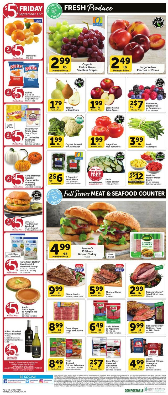 Vons Ad from 09/14/2022