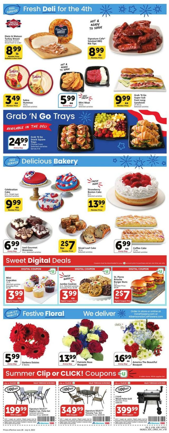 Vons Ad from 06/28/2023