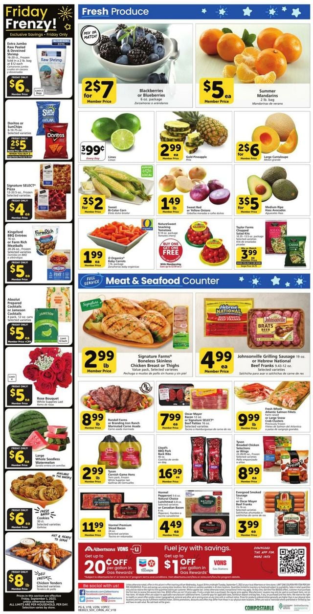 Vons Ad from 08/30/2023