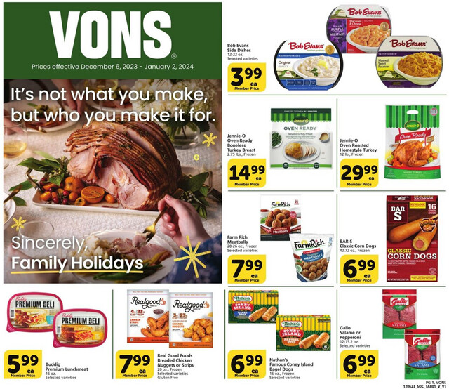 Vons Ad from 12/06/2023