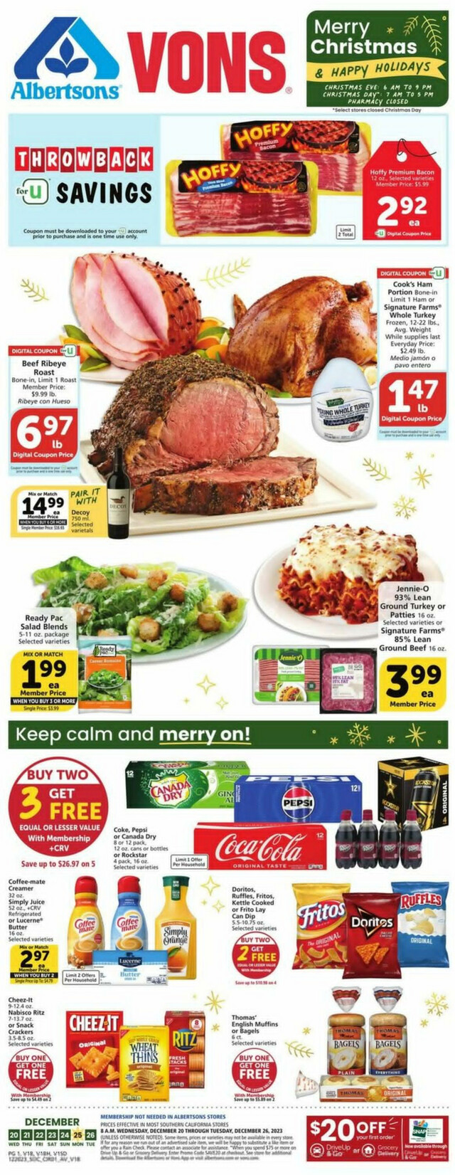 Vons Ad from 12/20/2023