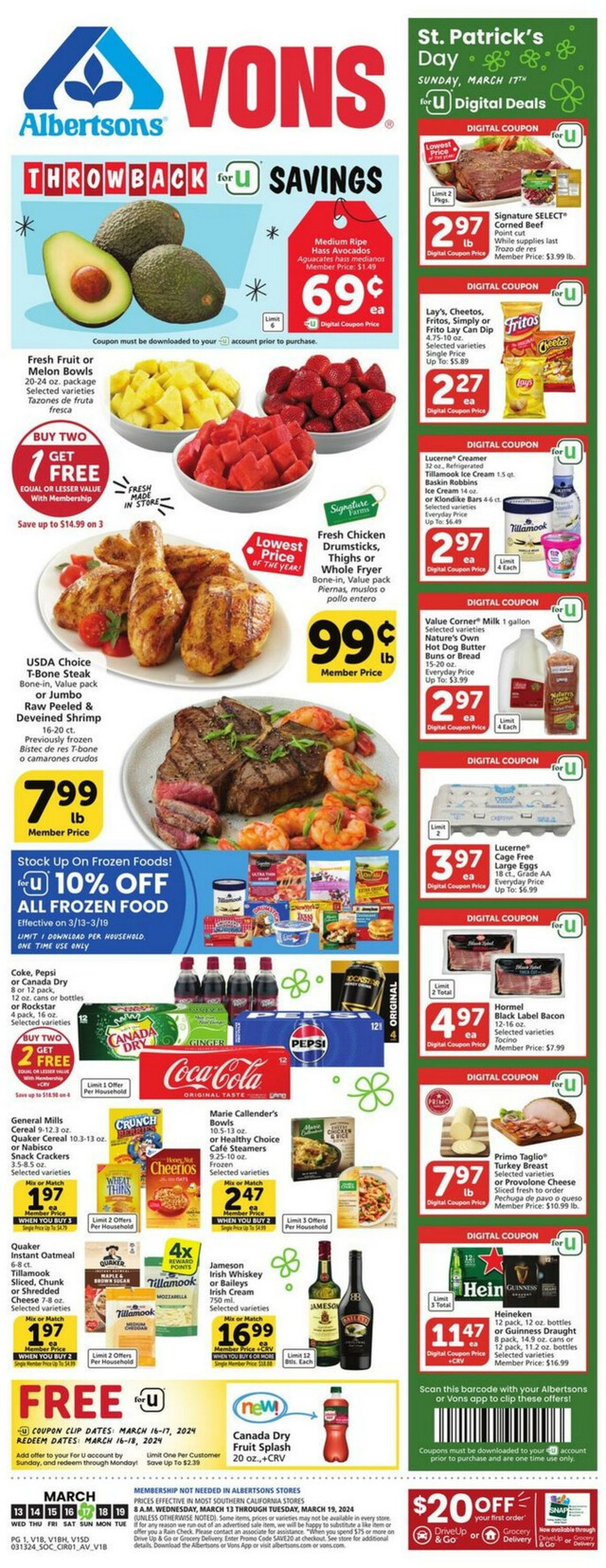 Vons Ad from 03/13/2024