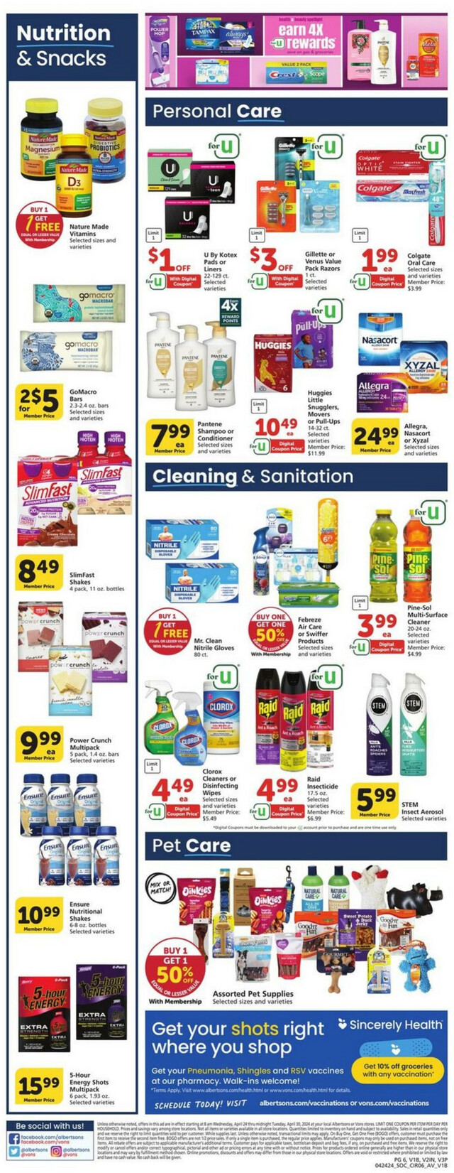Vons Ad from 04/24/2024