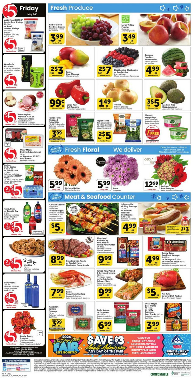 Vons Ad from 05/22/2024