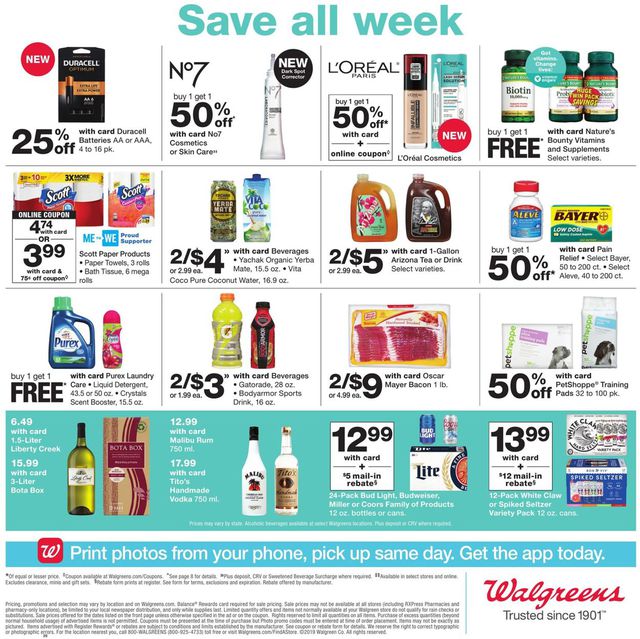 Walgreens Ad from 07/21/2019