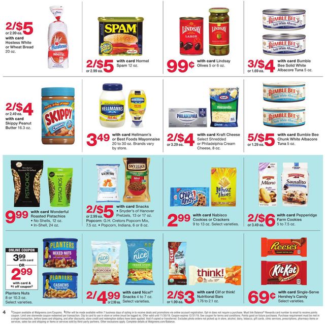 Walgreens Ad from 11/17/2019