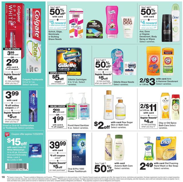 Walgreens Ad from 11/17/2019
