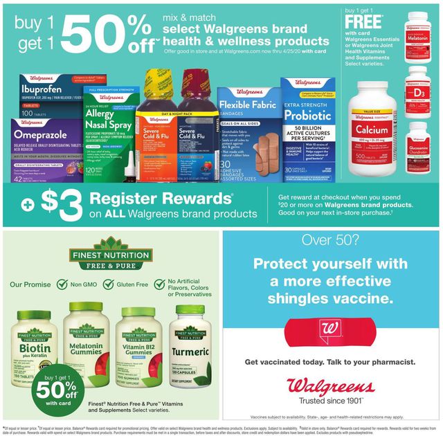 Walgreens Ad from 04/05/2020