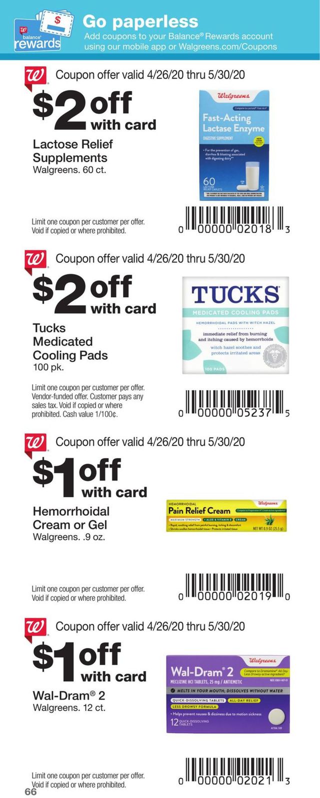 Walgreens Ad from 04/26/2020