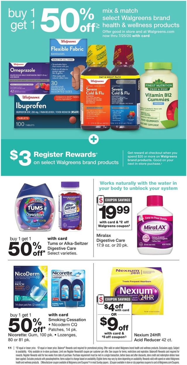 Walgreens Ad from 06/28/2020