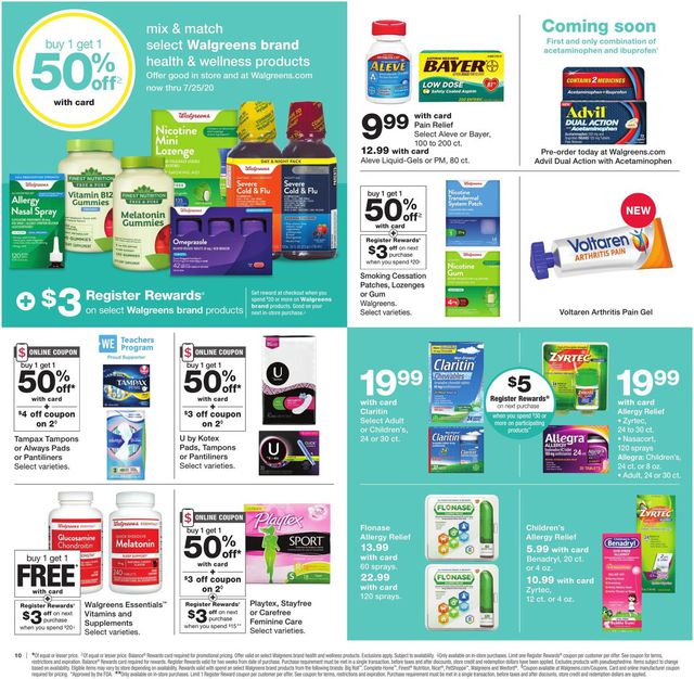 Walgreens Ad from 07/19/2020