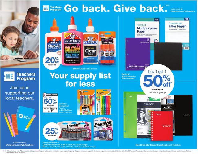 Walgreens Ad from 08/30/2020