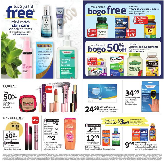 Walgreens Ad from 02/07/2021