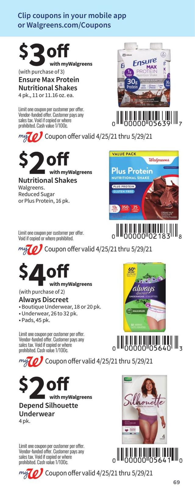 Walgreens Ad from 04/25/2021