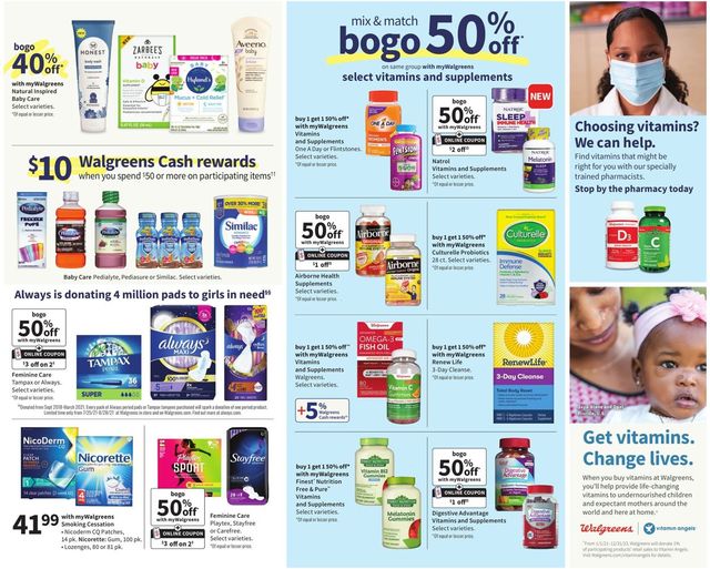 Walgreens Ad from 08/15/2021