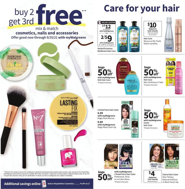 Walgreens Ad from 09/19/2021