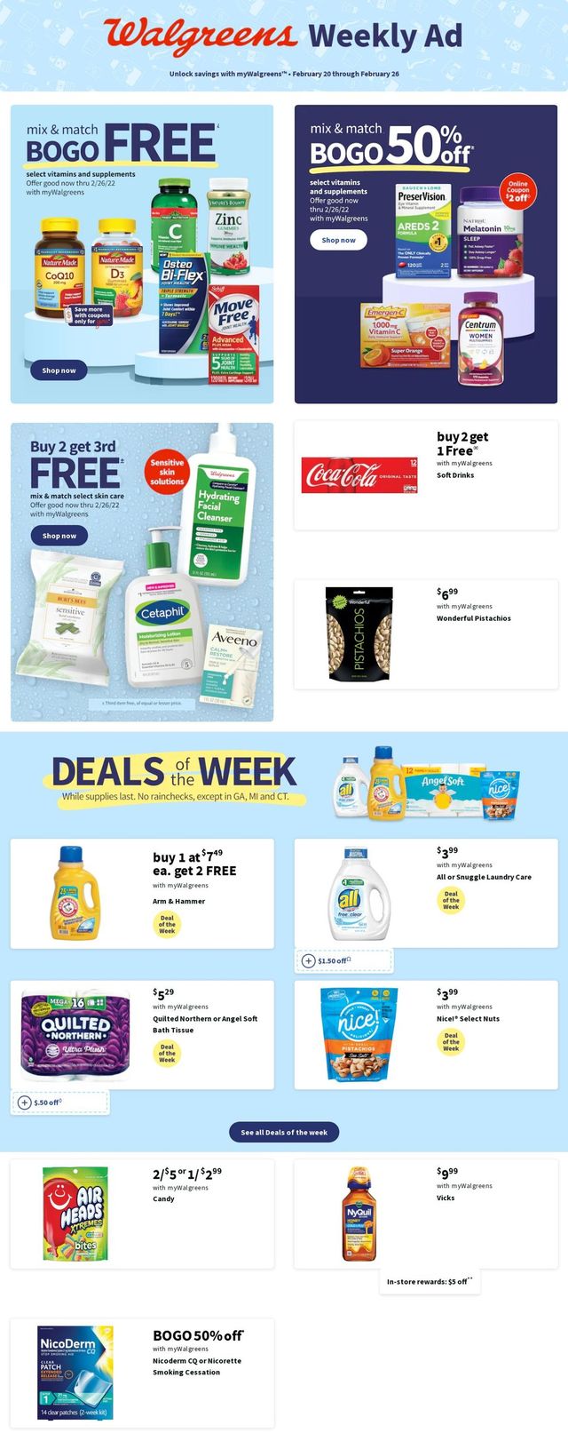 Walgreens Ad from 02/20/2022