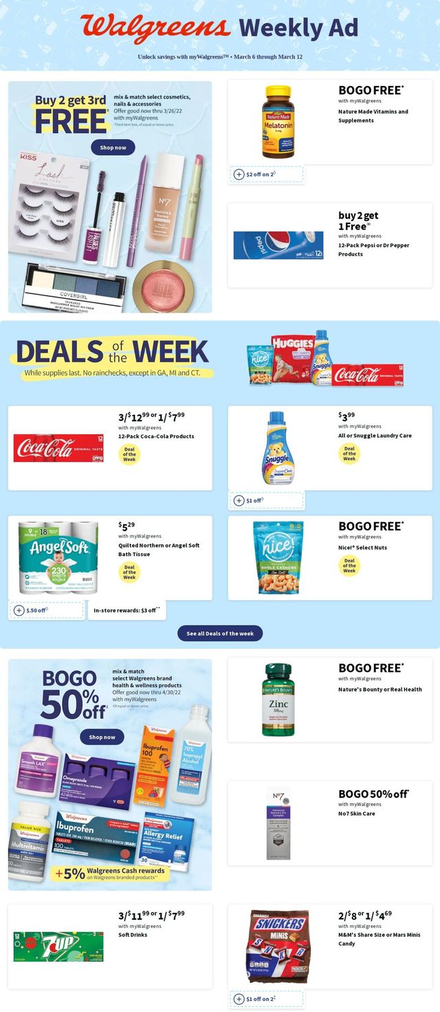 Walgreens Ad from 03/06/2022