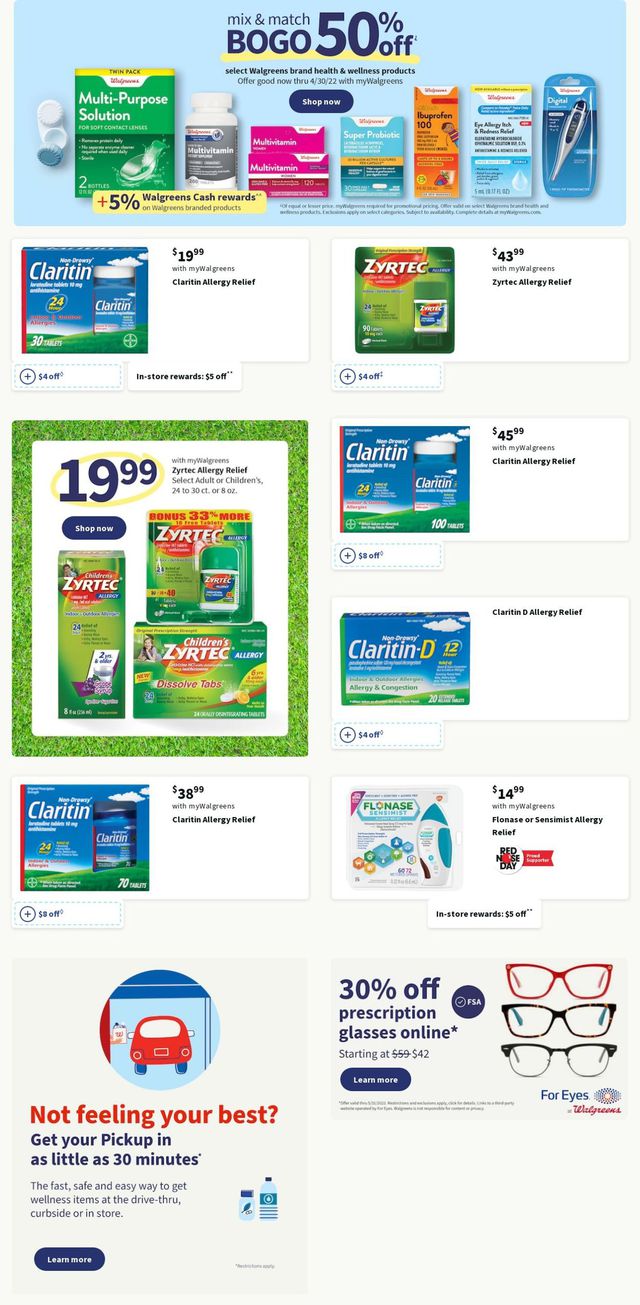 Walgreens Ad from 04/17/2022