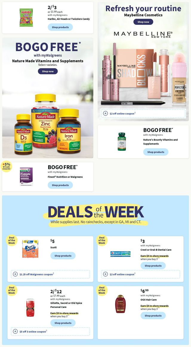 Walgreens Ad from 08/14/2022